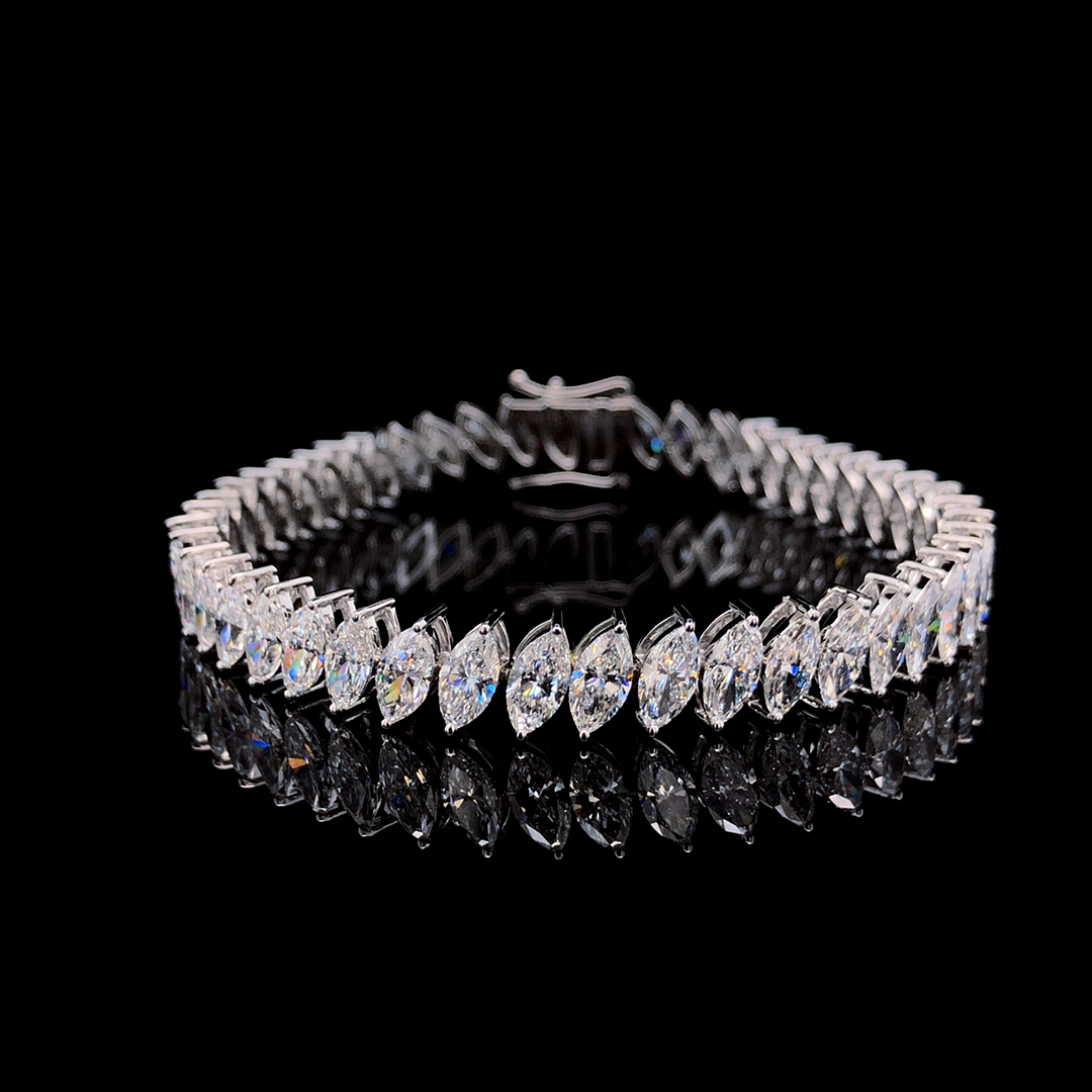 Marquise Shape Tennis Bracelet